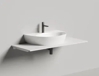 Подвесная раковина Salini Alda Wall 03 S-Stone 140323MRH 71см RAL снаружи